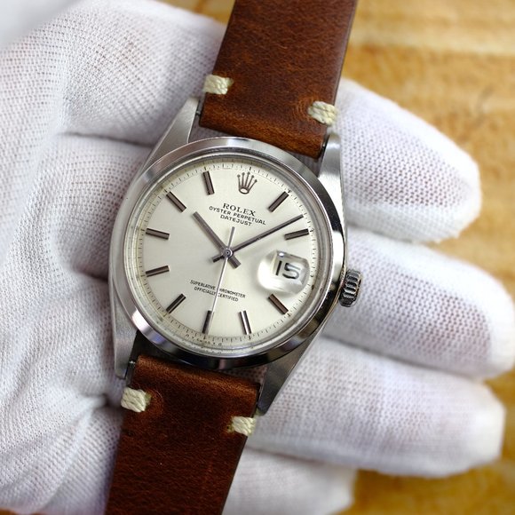 Rolex Vintage 1970's Datejust Silver 36mm Watch - Picture 5 of 5